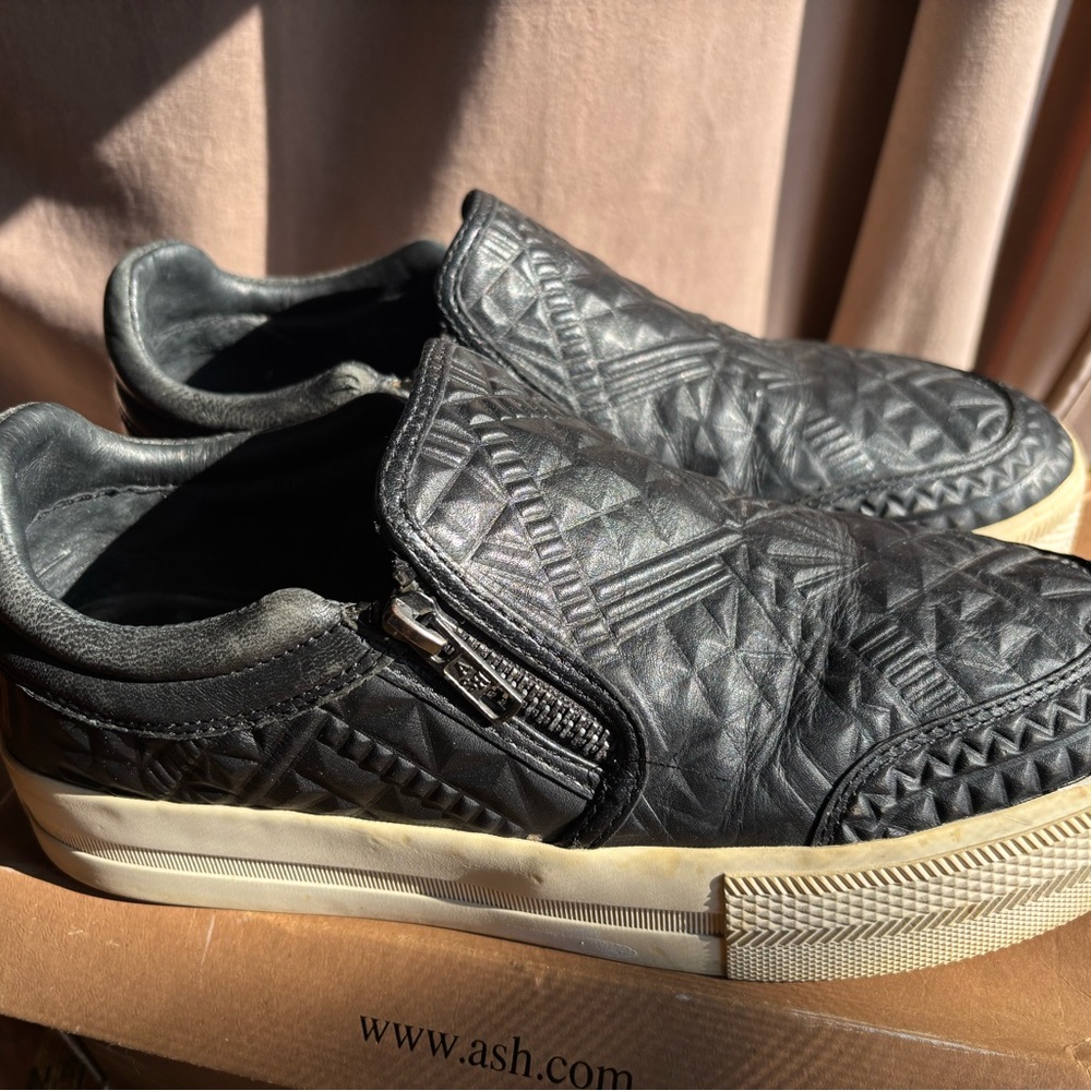 Ash Black Slip-On Sneakers
